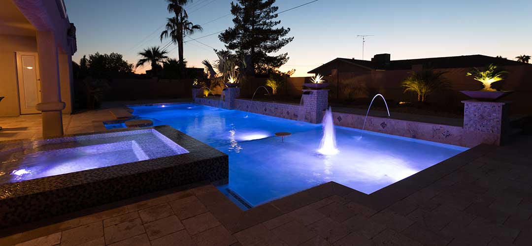 Guide to Pool Lights - LED, Fiberoptic, Solar Pool Lights